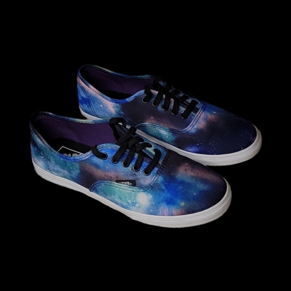 Vans Galaxy Shoes, Men's Size 6, Women's Size 7, Blue Turquoise Purple, Unisex - Picture 2 of 8